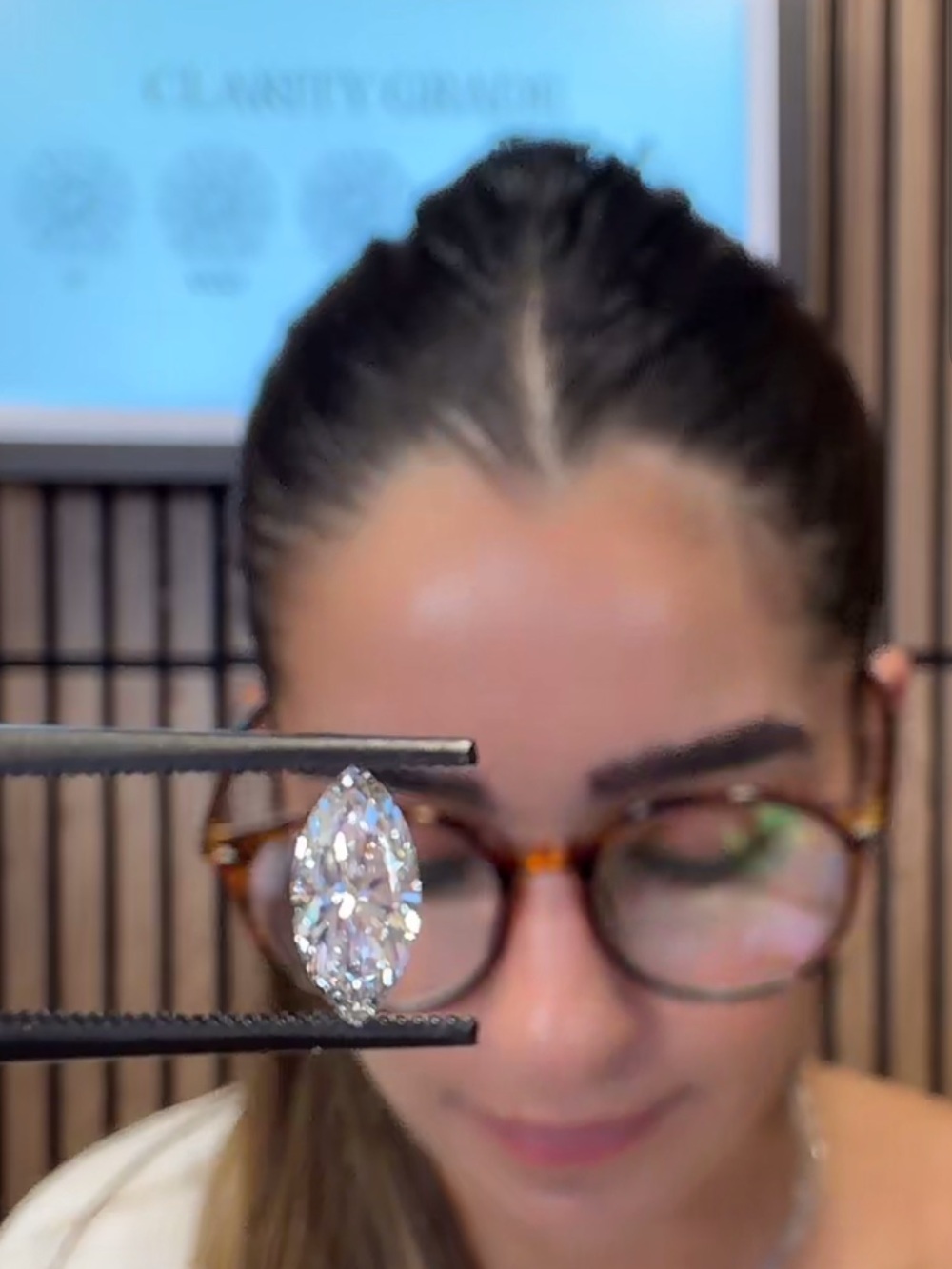 Marquise lab grown diamond